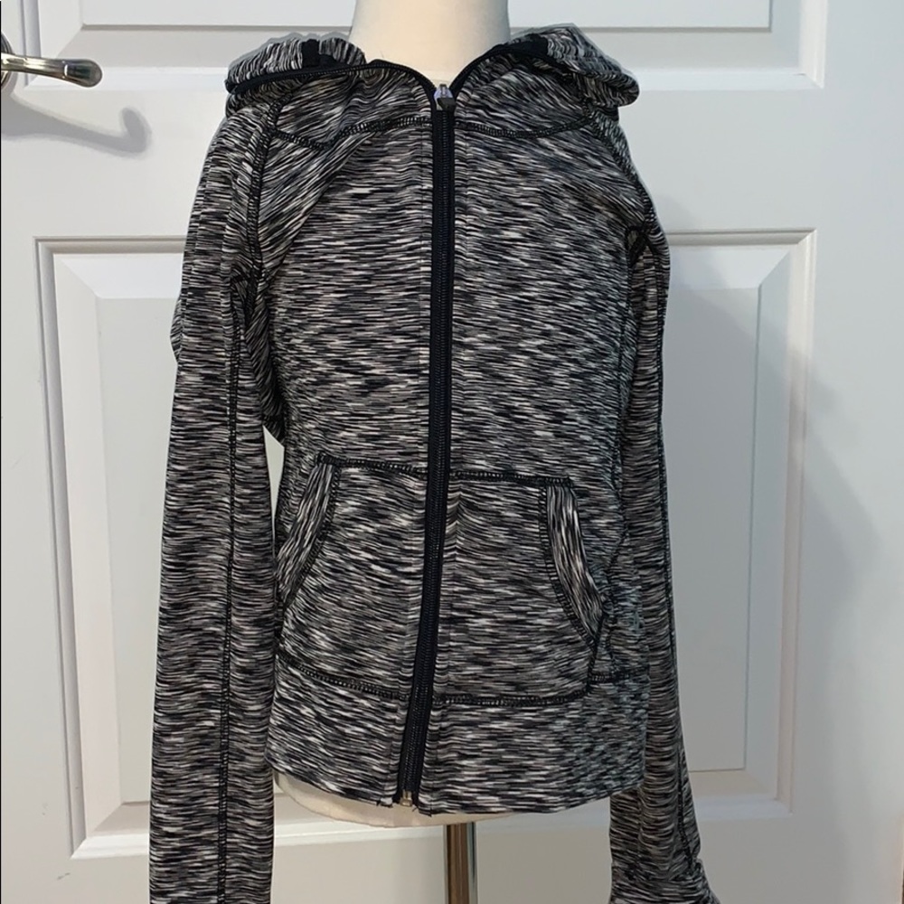 Heather gray zip up jacket